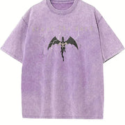Onyx Storm Xaden Riorson Vintage Washed T-Shirt in Purple