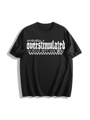Probably Overstimulated Cotton T-Shirt in Black