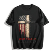 One Nation Under God Cotton T-Shirt in Black