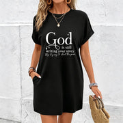 Pajamas Bathrobe Cotton T-Shirt in Black