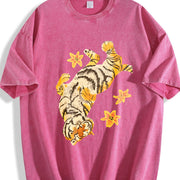 Shinsley Batik Brand Vintage Washed T-Shirt in Red