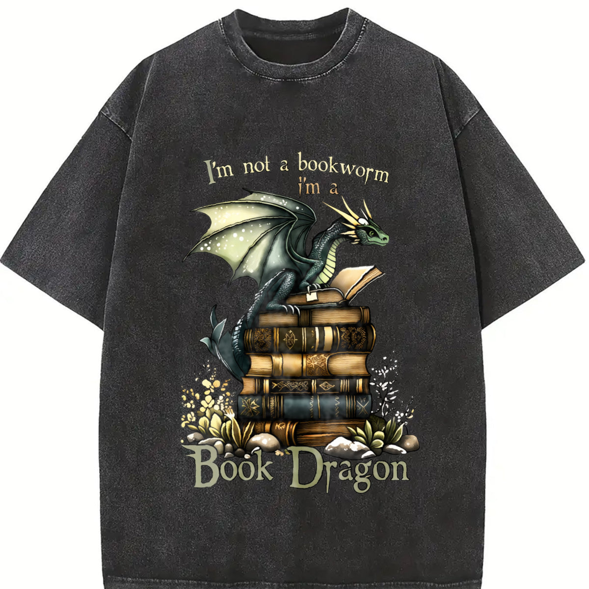 Short-sleeve for Seasons Vintage Washed T-Shirt in Black
