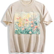Christian His Mercies Are New Every Morning Bible Verse Vintage Washed T-Shirt in Beige