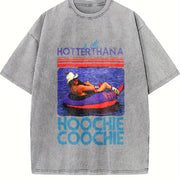 Chattahoochee Jackson Back Country It Gets Hotter Than A vintage washed oversized T-shirt in Gray