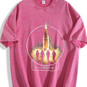Artemis Rocket Launch Vintage Washed T-Shirt in Red