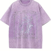 If You Are Neutral in Situations of Injustice Vintage Washed T-Shirt in Purple