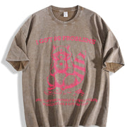 Retro I Got 99 Problems Raccoon 90's Vintage Washed T-Shirt in Brown
