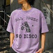 All Panic No Disco Vintage Washed T-Shirt in Purple