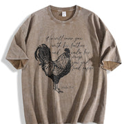 Retro Religious 90s Vintage Washed T-Shirt in Brown