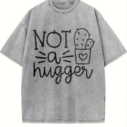Not a Hugger Cactus Vintage Washed T-Shirt in Gray