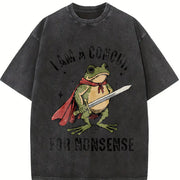 I Am a Conduit for Nonsense Vintage Washed T-Shirt in Black