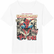 Amazing Spider-Man New York 1962 Cotton T-Shirt in White