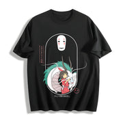 Spirited Away Studio Ghibli Hayao Miyazaki Studio Ghibli Cotton T-Shirt in Black