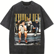 Golden Girls Thug Life Vintage Washed T-Shirt in Black