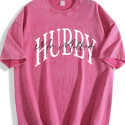 Personalized Hubby Vintage Washed T-Shirt in Red