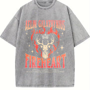 Throne of Glass Fan Vintage Washed T-Shirt in Gray