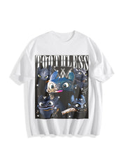 Toothless Dragon Cotton T-Shirt in White