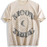 Moon Child Vintage Washed T-Shirt in Beige