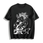 Jojo's Bizarre Adventure Anime Manga Cotton T-Shirt in Black