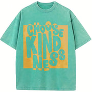 Choose Kindness Retro Kindness Spread Kindness vintage washed oversized T-shirt in Blue