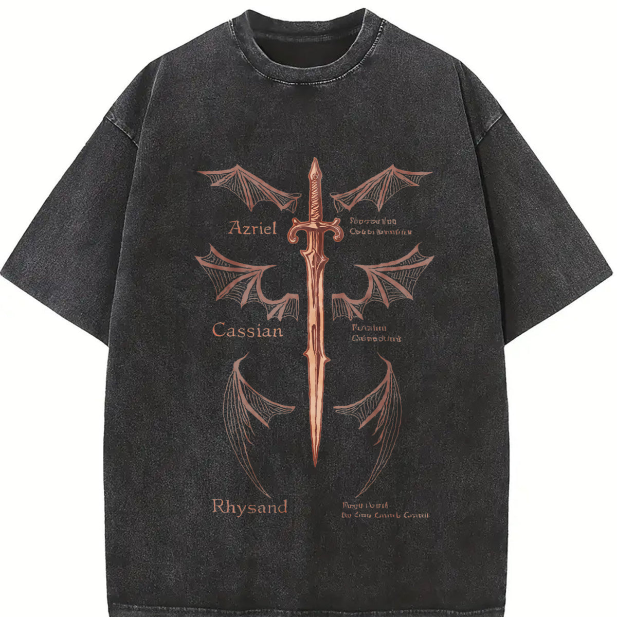 The Bat Boys Acotar The Bat Boys The Night Court vintage washed oversized T-shirt in Black