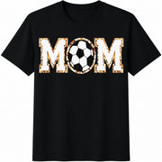 Soccer Mom Cotton T-Shirt in Black