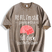 Retro-revival for Dad Vintage Washed T-Shirt in Brown
