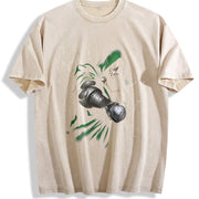 Superstyle Dr.Doom The Masked Tyrant Doctor Doom MCU vintage washed oversized T-shirt in Beige