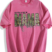 Glitter and Dirt Mama Of Vintage Washed T-Shirt in Red