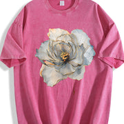 Wild Flowers Wildflowers Vintage Washed T-Shirt in Red
