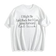 I Might Cotton T-Shirt in White
