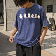 My Neighbor Totoro Vintage Washed T-Shirt in Blue