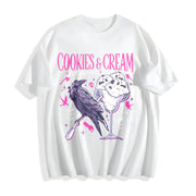 Butcher Blackbird Dark Romance Cotton T-Shirt in White