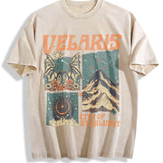 Velaris City of Starlight Acotar the Night Court Acotar Vintage Washed T-Shirt in Beige