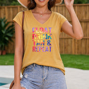 Black Label Vest Women's Color Cotton Tank Top in Yellow
