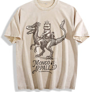 Princess Donut and Mongo Vintage Washed T-Shirt in Beige