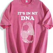 It's in My DNA Fingerprint Vintage Washed T-Shirt in Red
