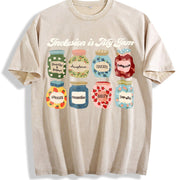 Inclusion Neurodiversity Vintage Washed T-Shirt in Beige