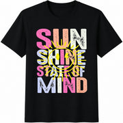 Sunshine State of Mind Cotton T-Shirt in Black