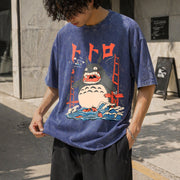 My Neighbor Totoro Vintage Washed T-Shirt in Blue