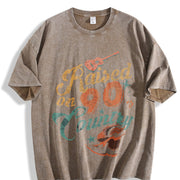 Raised on 90s Country Vintage Washed T-Shirt in Brown