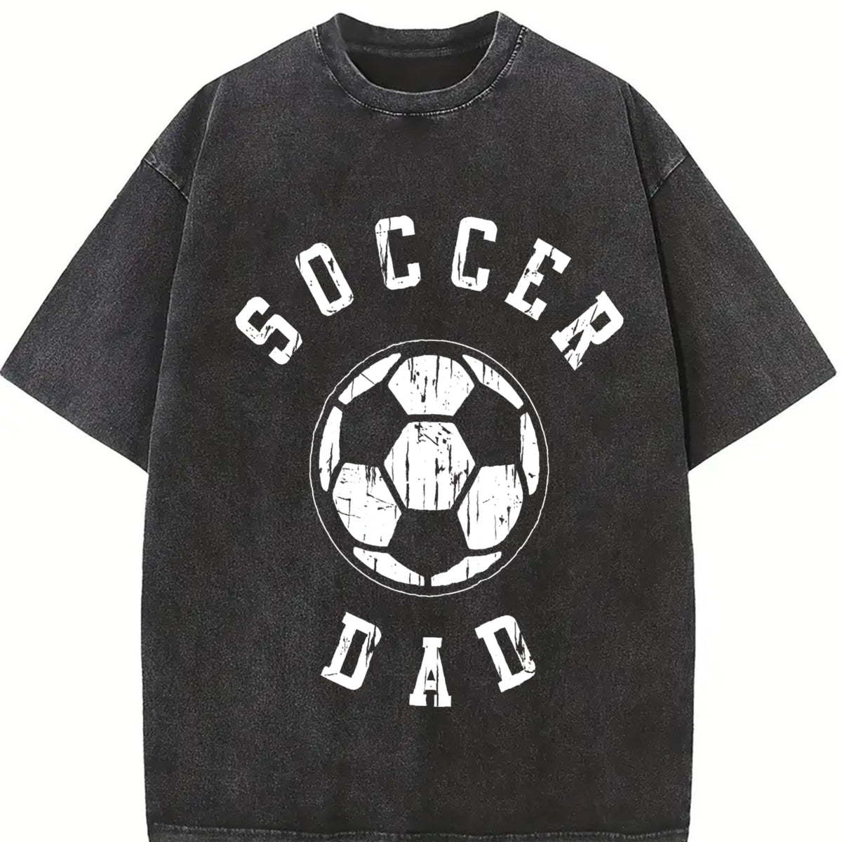 Soccer Dad Vintage Washed T-Shirt in Black