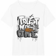 Urban Graffiti Cartoon Cotton T-Shirt in White