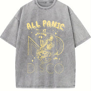 All Panic No Disco Vintage Washed T-Shirt in Gray
