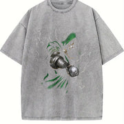 Superstyle Dr.Doom The Masked Tyrant Doctor Doom MCU vintage washed oversized T-shirt in Gray