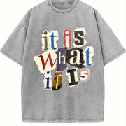 Y2K UFO Vintage Washed T-Shirt in Gray