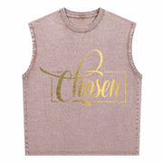 Cozy Chosen Vintage Washed Tank Top in Brown