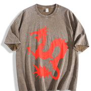 Dean Blunt Musician Fan Heavy vintage washed oversized T-shirt in Brown