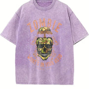 Retro Music Rock Band Concert vintage washed oversized T-shirt in Purple