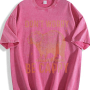 Retro Capybara 90s Vintage Washed T-Shirt in Red